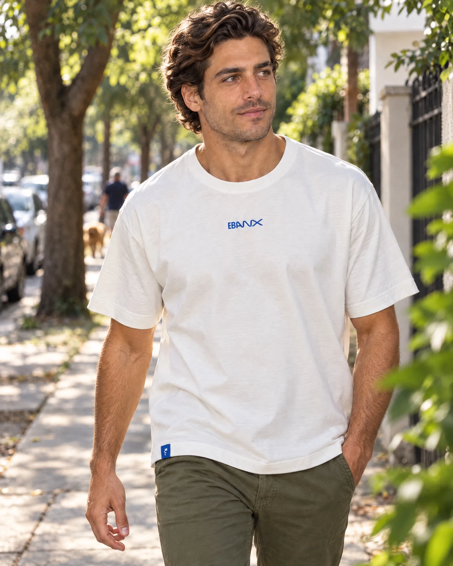 Camiseta Oversized em uso